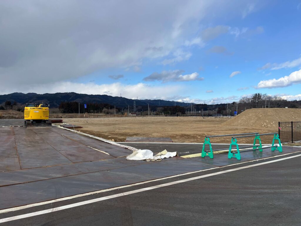 特定復興再生拠点区域に整備されている防災拠点（浪江町室原地区）