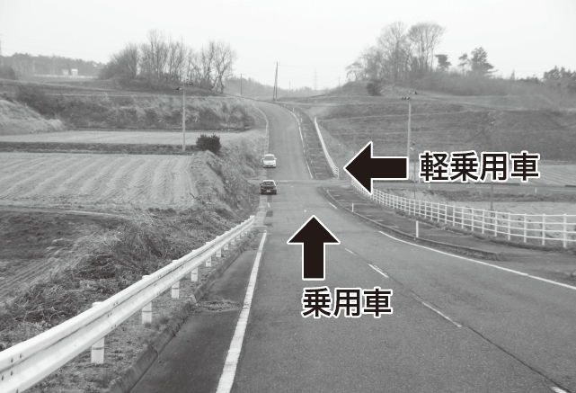 【郡山市】一家４人死亡事故【郡山市大平町の事故現場】車の進行方向