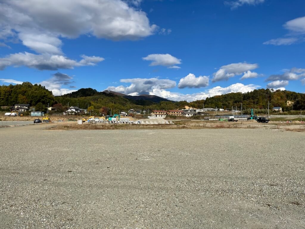 【田村市】造成工事を終えた新病院予定地
