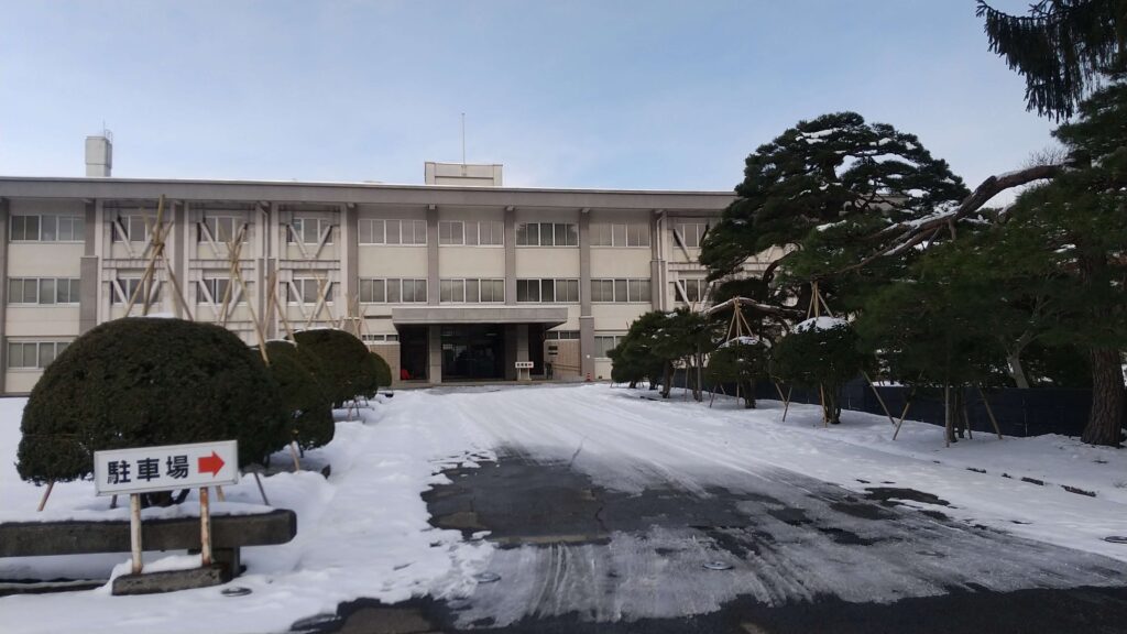 小原氏の裁判が開かれている福島地裁会津若松支部(1月撮影)