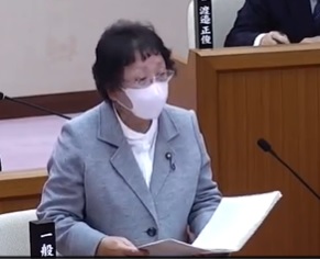 畑中大子議員（広野町議会映像より）