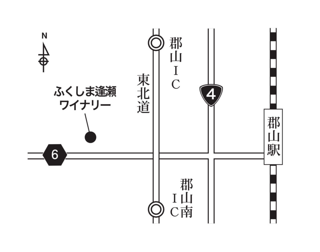 逢瀬ワイナリー-地図