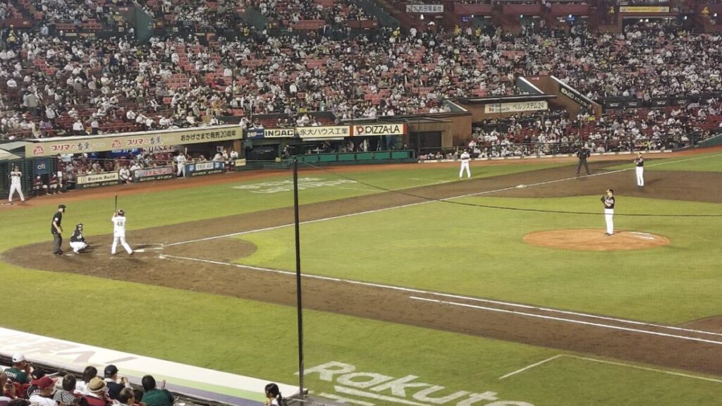 「楽天モバイルパーク宮城」で行われた試合