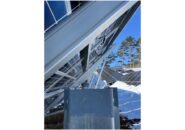 福島市松川で建設中のメガソーラーが雪で損壊