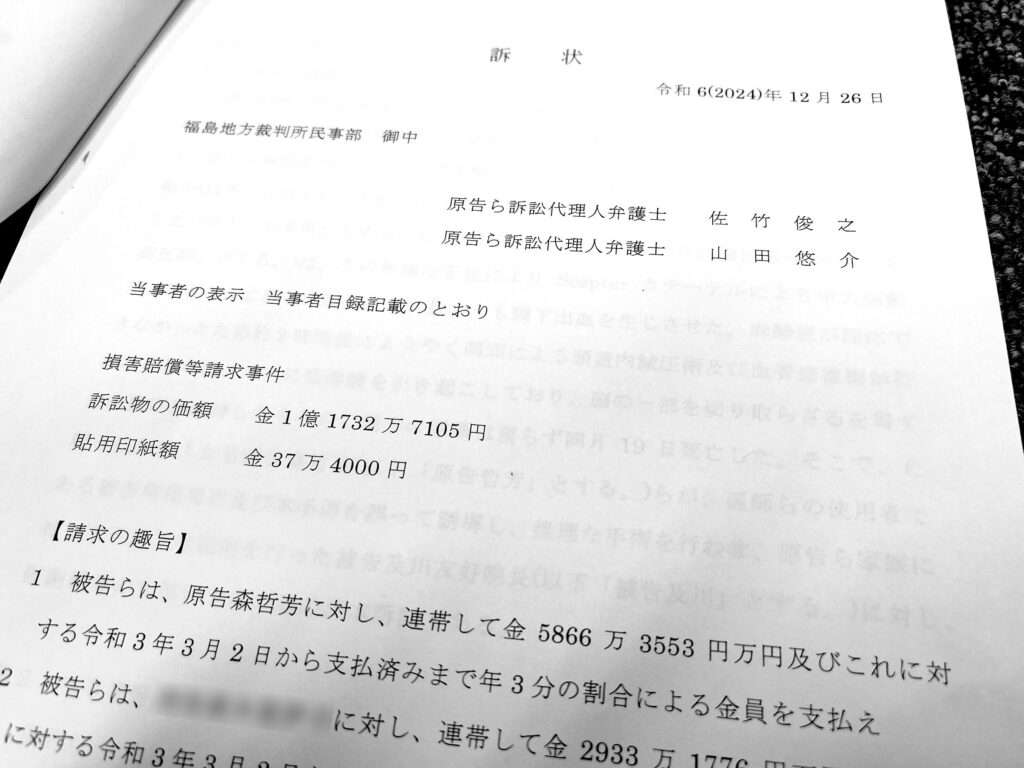 訴状の写し