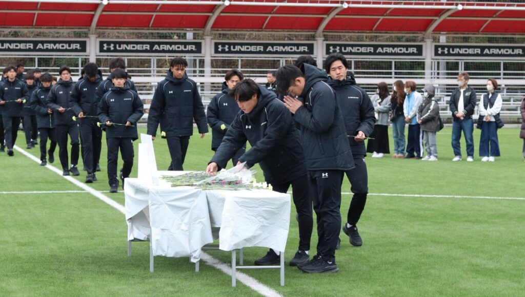 東日本大震災追悼式の様子