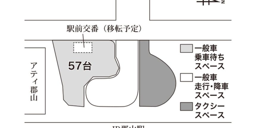 【郡山駅西口】ロータリー「大改修」の全容