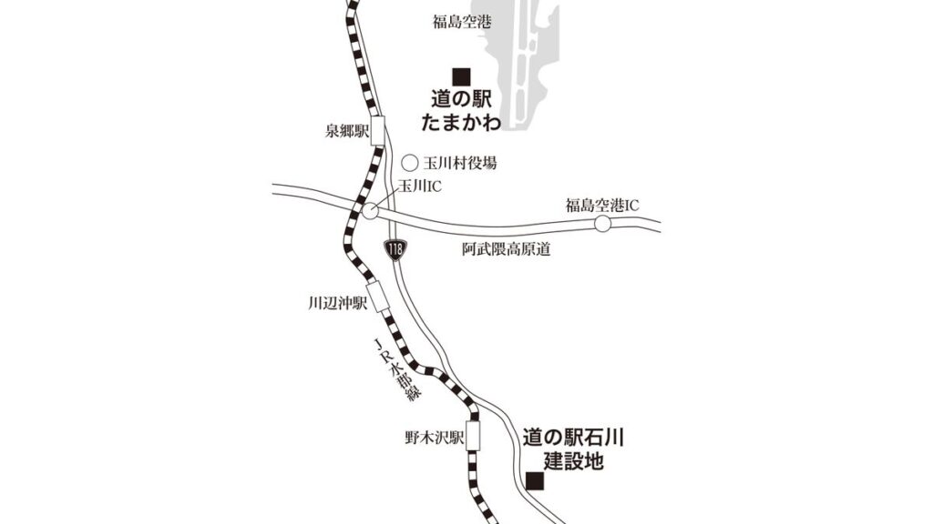 道の駅たまかわ地図