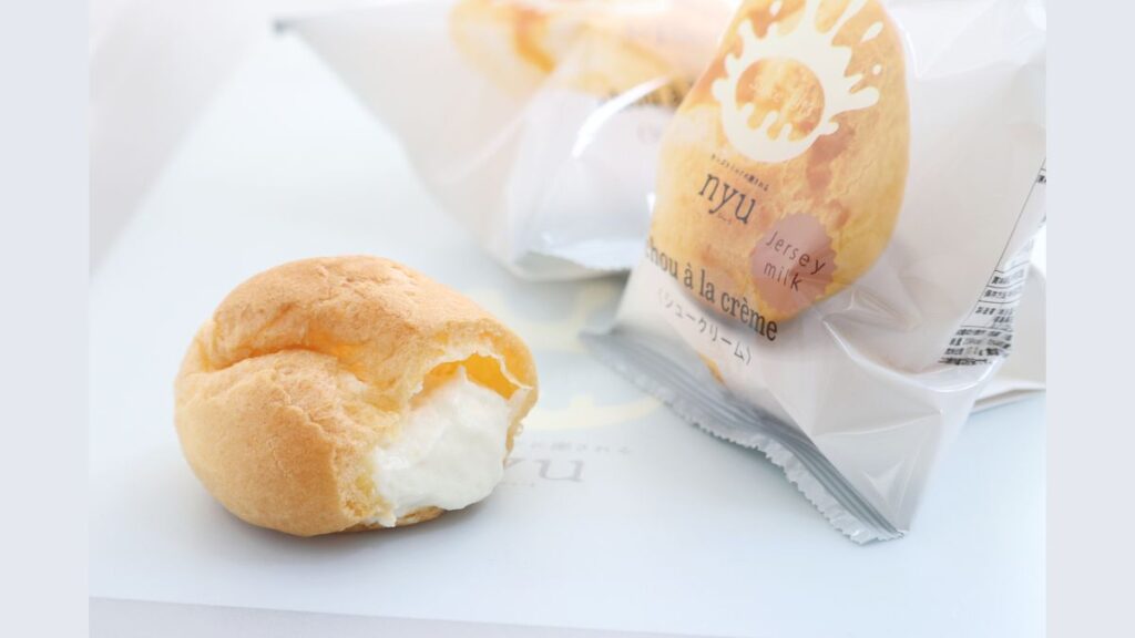 nyuジャージーミルクシュー　1個 280円（税込み） 