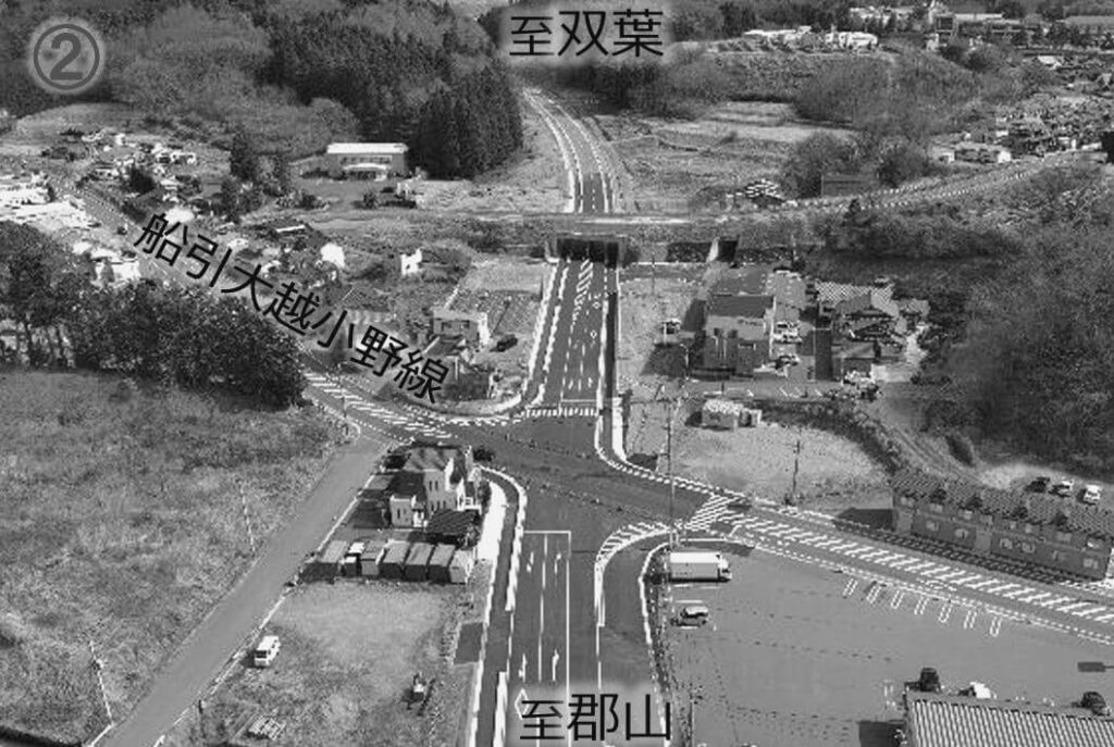 上図の③から県がドローンで撮った写真。出典：県ホームページ