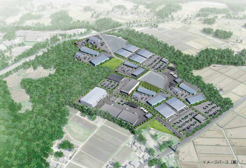 新工業団地のイメージ（「仮称・新工業団地基本計画改定版」より）
