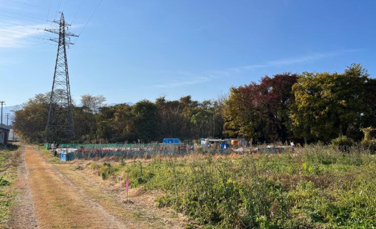 福島市西部で進むメガソーラー計画の余波「開閉所の整備予定地」